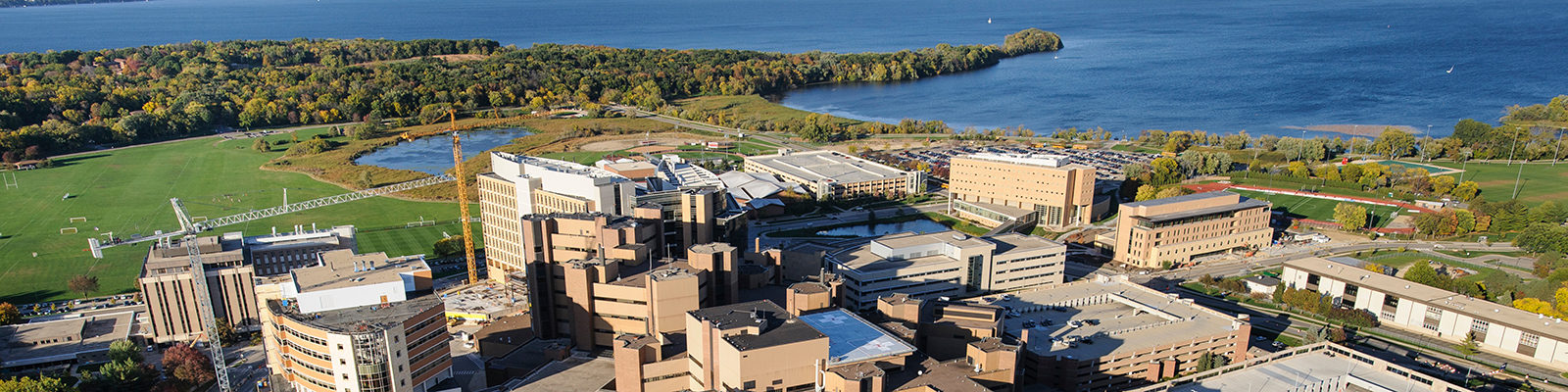 The medical area of the western side of the University of Wisconsin-Madison