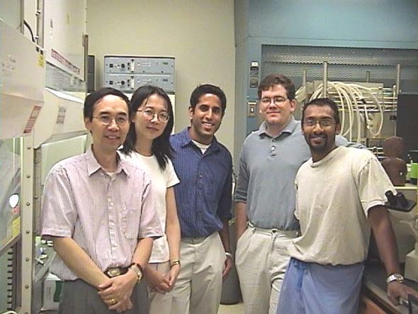 2002 Harari lab photo: Shyhmin Huang, Jing Li, Vinai Gondi, Eric Armstrong, Prakash Chinnaiyan