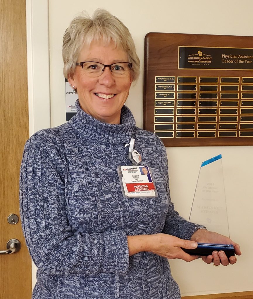 Margaret Straub, Physician Assistant in the Department of Human Oncology, 2019 PA of the Year