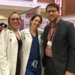 Drs. Kuczmarska-Haas, Grace Blitzer, and Jeremy Kratz at the 2020 UW Carbone Cancer Center Research Retreat